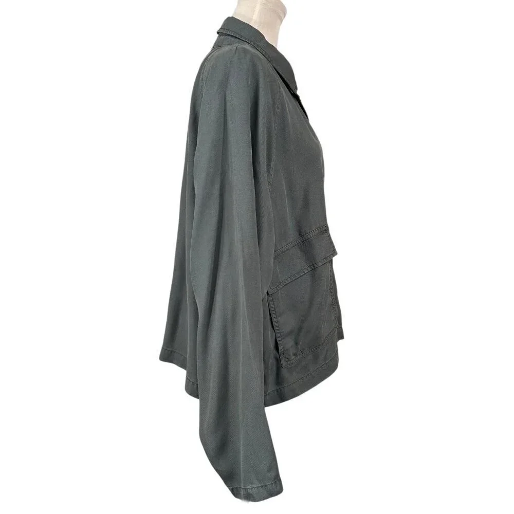 OAT New York NWT Olive Green Raglan Patch Pocket Jacket Size XL - Picture 3 of 14